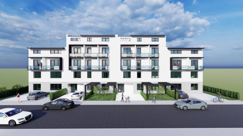 XENERO Residence Compozitori, randare de prezentare a fațadei